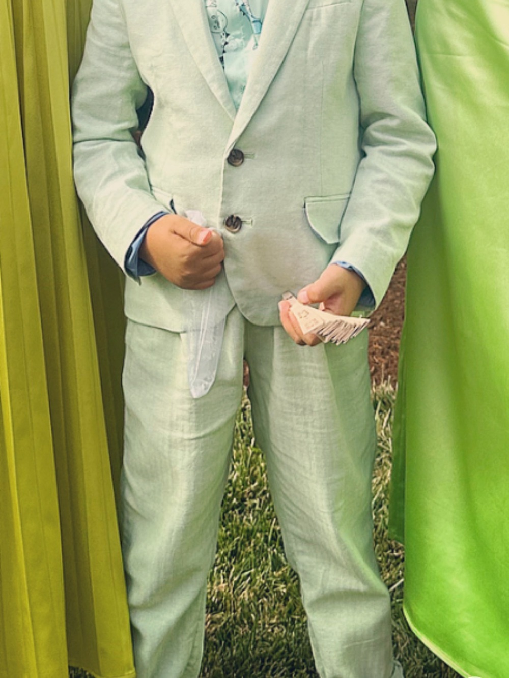 H&M kids Light Mint Green Boys' Two-Piece Suit 6/7